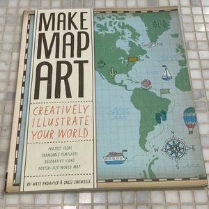 NEW Make Map Art creative Book for Kids and Adult